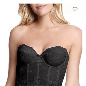 Dominique Black Lace Corset
